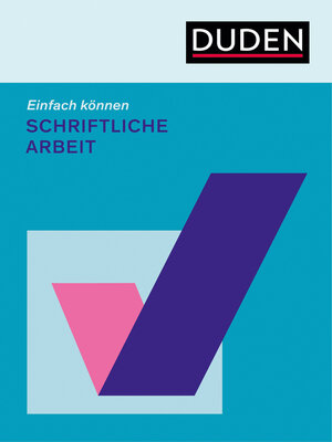 cover image of Einfach können. Schriftliche Arbeit